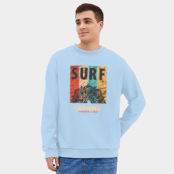 Мужской свитшот oversize без начеса хлопок Surf - фото 2