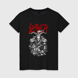 Женская футболка хлопок Slayer