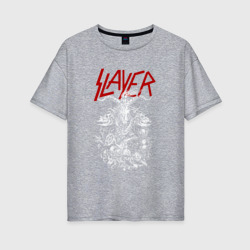 Женская футболка хлопок Oversize Slayer