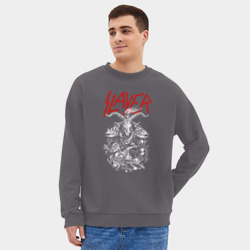 Мужской свитшот oversize без начеса хлопок Slayer - фото 2