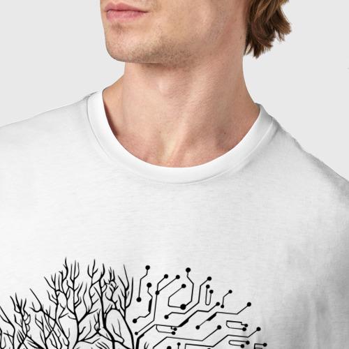 Мужская футболка хлопок Digital tree - фото 6
