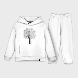 Детский костюм хлопок Oversize Digital tree