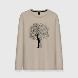 Мужской лонгслив хлопок Digital tree