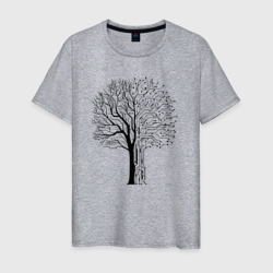 Мужская футболка хлопок Digital tree