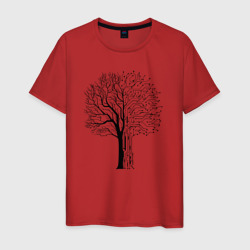 Мужская футболка хлопок Digital tree