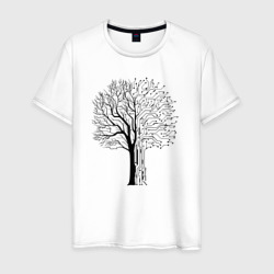 Мужская футболка хлопок Digital tree