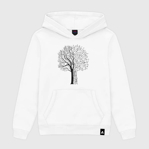 Мужская толстовка хлопок Digital tree