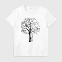 Мужская футболка хлопок Digital tree
