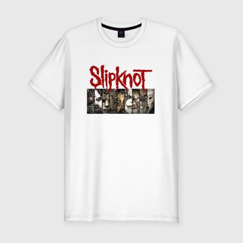 Мужская футболка хлопок Slim Slipknot