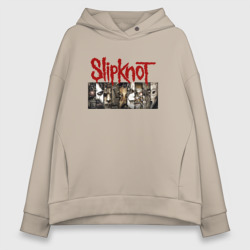 Женское худи Oversize хлопок Slipknot