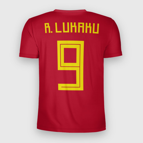 Мужская футболка 3D Slim Lukaku WC 2018, цвет 3D печать - фото 2