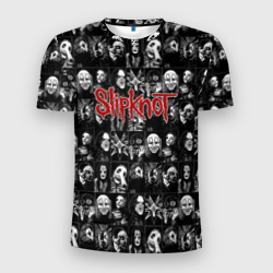 Мужская футболка 3D Slim Slipknot