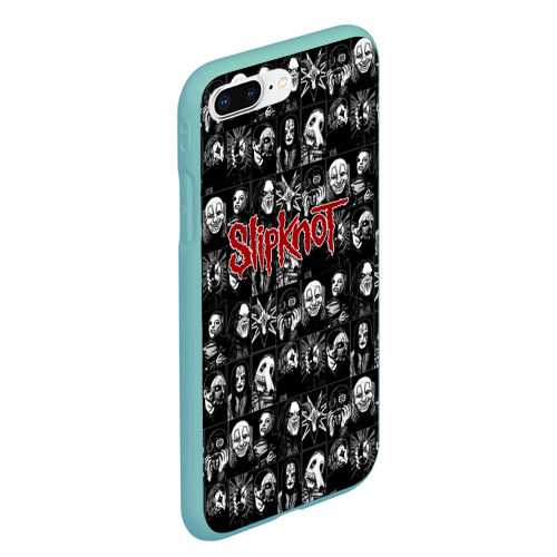 Чехол для iPhone 7Plus/8 Plus матовый Slipknot, цвет мятный - фото 3