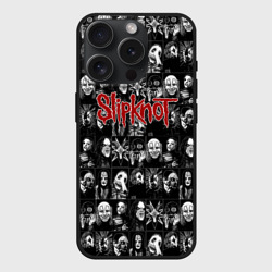 Чехол силиконовый для Apple iPhone 15 Pro матовый Slipknot