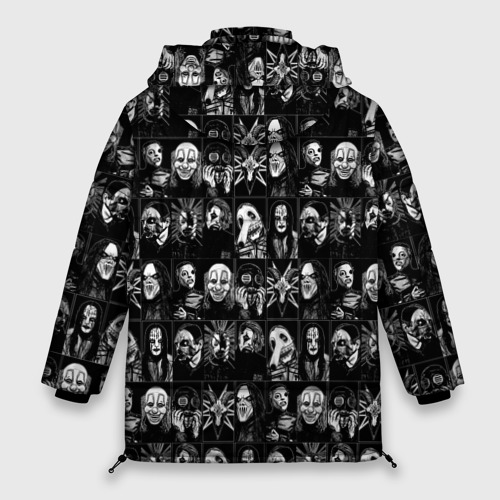 Женская зимняя куртка Oversize Slipknot, цвет черный - фото 2