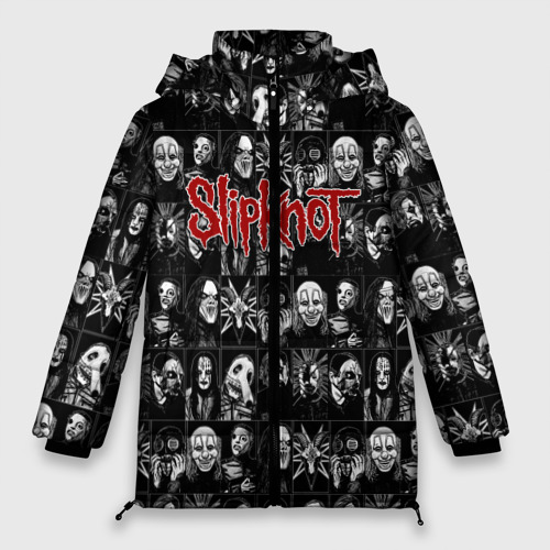 Женская зимняя куртка Oversize Slipknot, цвет черный