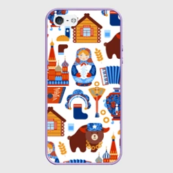 Чехол для iPhone 5/5S матовый Традиционный поп арт