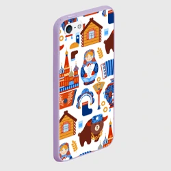 Чехол для iPhone 5/5S матовый Традиционный поп арт - фото 2