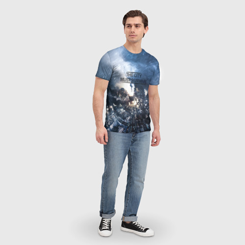 Мужская футболка 3D Фростпанк, цвет 3D печать - фото 5