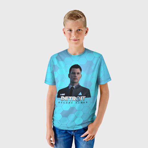 Детская футболка 3D Detroit: Become Human, цвет 3D печать - фото 3