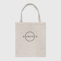 Шоппер BioNature Starfield  лого черный 