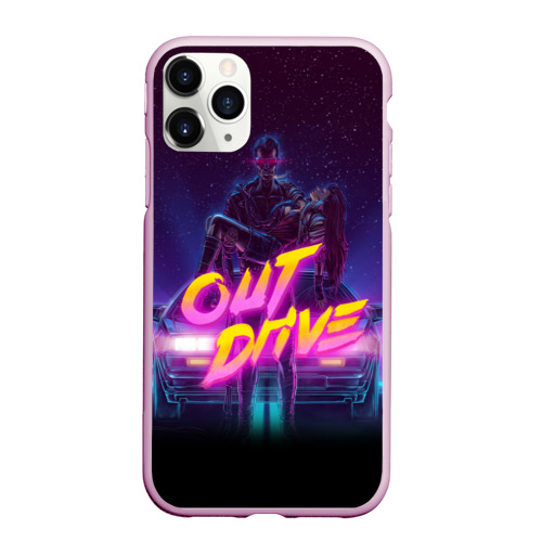 Чехол для iPhone 11 Pro Max матовый Out Drive, цвет розовый