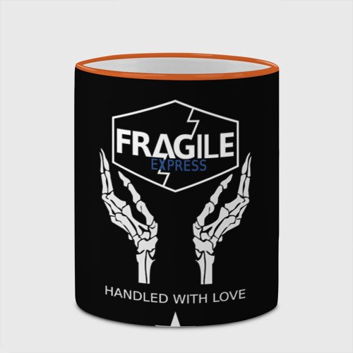 Кружка с полной запечаткой Fragile express Death Stranding DS, цвет Кант оранжевый - фото 4