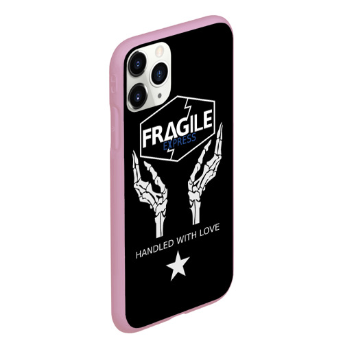 Чехол для iPhone 11 Pro Max матовый Fragile express Death Stranding DS, цвет розовый - фото 3