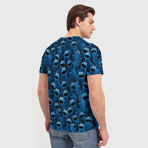 Мужская футболка 3D с принтом Коржик, вид сзади #2