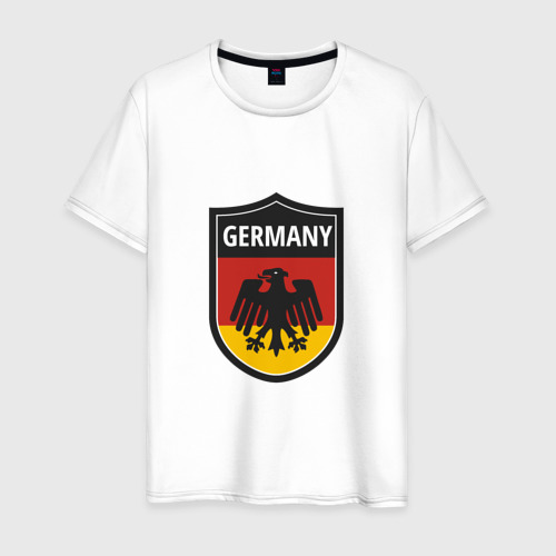 Мужская футболка хлопок Germany, цвет белый