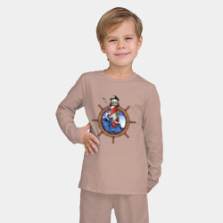Детская пижама с лонгсливом хлопок Маяк - фото 2