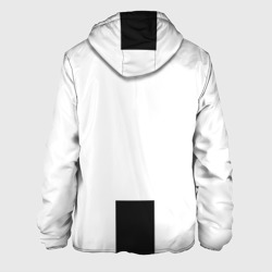 Куртка с принтом Форма Ювентуса 18-19 для мужчины, вид сзади №1. Цвет основы: белый