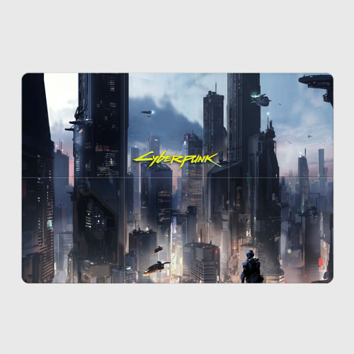 Магнитный плакат 3Х2 Cyberpunk 2077 city