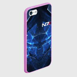 Чехол для iPhone 5/5S матовый Mass Effect N7 Масс эффект Н7 - фото 2