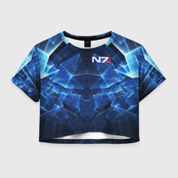 Женская футболка Crop-top 3D Mass Effect N7 Масс эффект Н7