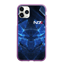 Чехол для iPhone 11 Pro Max матовый Mass Effect N7 Масс эффект Н7