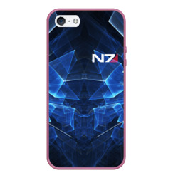 Чехол для iPhone 5/5S матовый Mass Effect N7 Масс эффект Н7