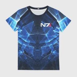 Женская футболка 3D Mass Effect N7 Масс эффект Н7