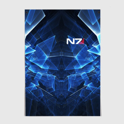Постер Mass Effect N7 Масс эффект Н7