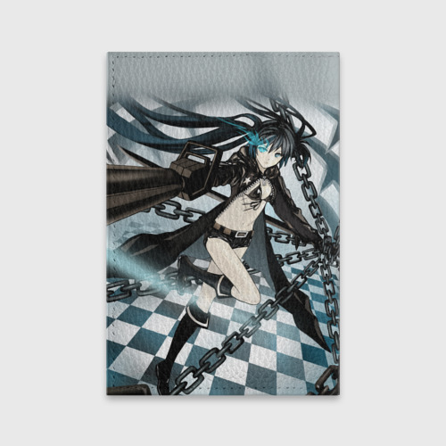 Обложка для паспорта матовая кожа Black Rock Shooter, цвет бирюзовый - фото 2