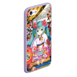 Чехол для iPhone 5/5S матовый Окно Mika Hatsune - фото 2