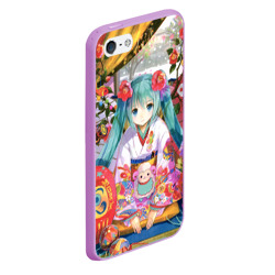 Чехол для iPhone 5/5S матовый Окно Mika Hatsune - фото 2