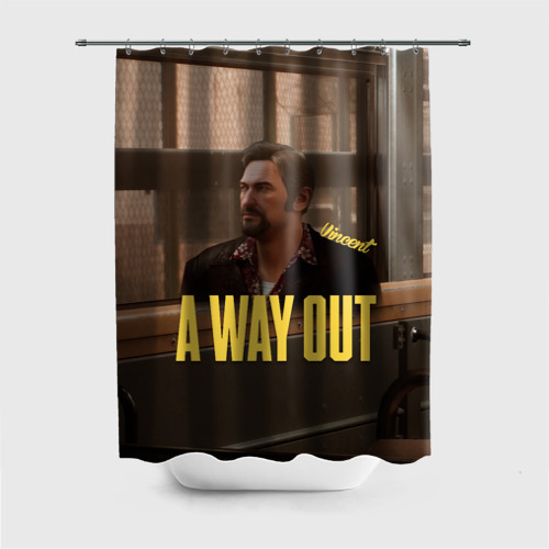 Штора 3D для ванной A Way Out Vincent