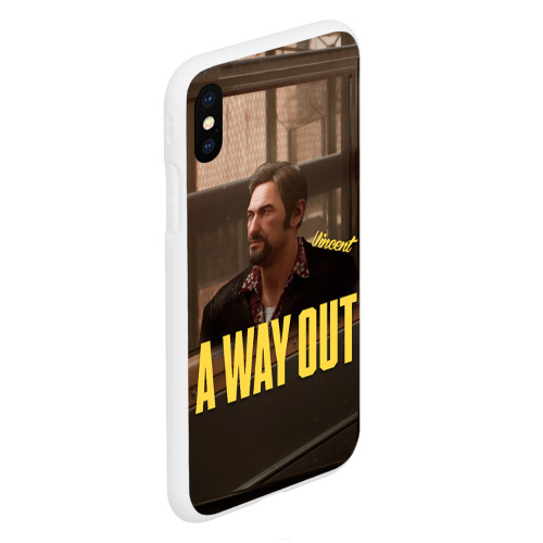 Чехол для iPhone XS Max матовый A Way Out Vincent, цвет белый - фото 3