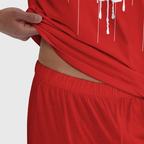 Мужская пижама хлопок Death Stranding, цвет красный - фото 6