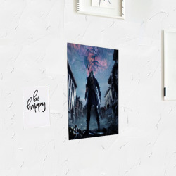 Постер с принтом Devil May Cry 5 для любого человека, вид спереди №3. Цвет основы: белый