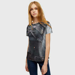 Женская футболка 3D Ведьмак Геральт: экипировка - фото 2