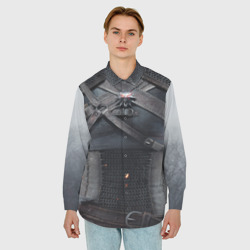 Мужская рубашка oversize 3D Ведьмак Геральт: экипировка - фото 2