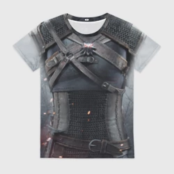 Женская футболка 3D Ведьмак Геральт: экипировка