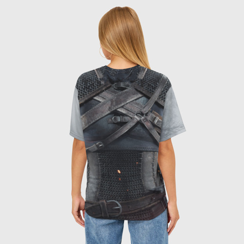 Женская футболка oversize 3D Ведьмак Геральт: экипировка, цвет 3D печать - фото 4